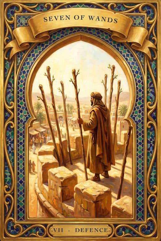 سبعة الصولجانات, SEVEN OF WANDS