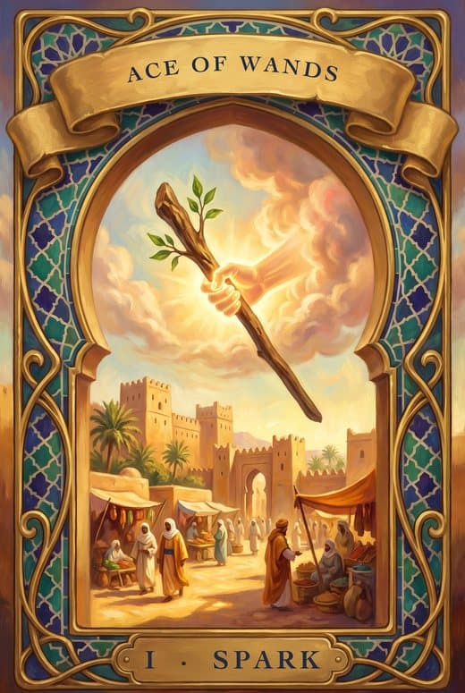 As de Bâtons, ACE OF WANDS