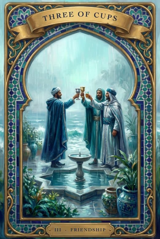 ثلاثة الكؤوس, THREE OF CUPS