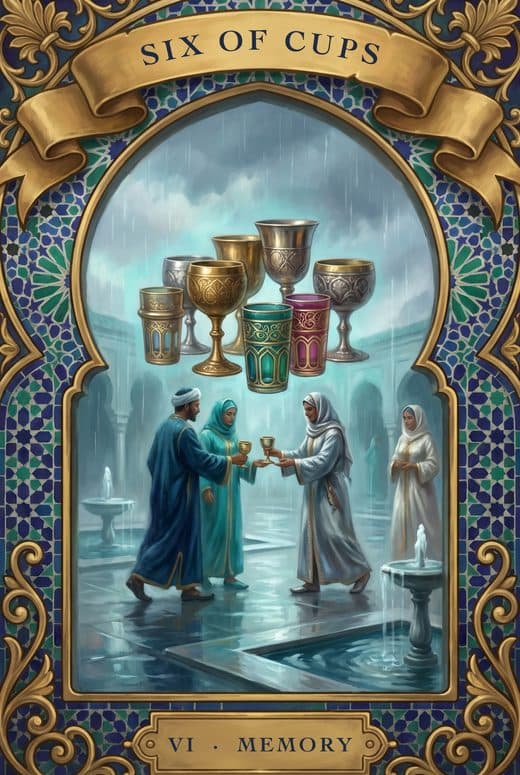 Six de Coupes, SIX OF CUPS