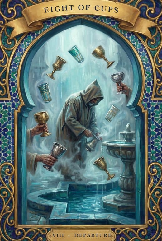 Huit de Coupes, EIGHT OF CUPS