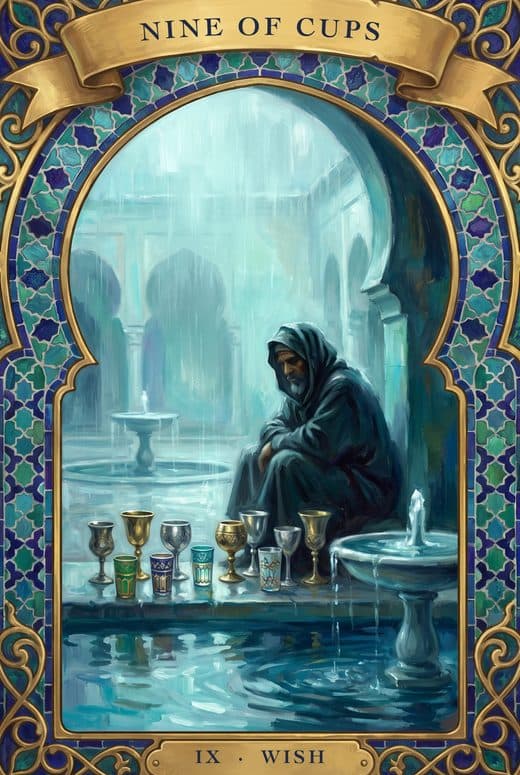 Neuf de Coupes, NINE OF CUPS