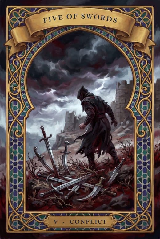 خمسة السيوف, FIVE OF SWORDS