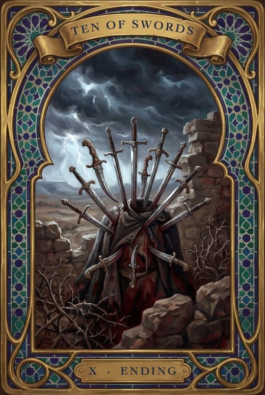 عشرة السيوف, TEN OF SWORDS