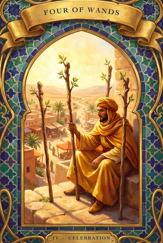 FOUR OF WANDS