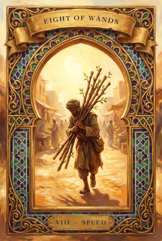 EIGHT OF WANDS