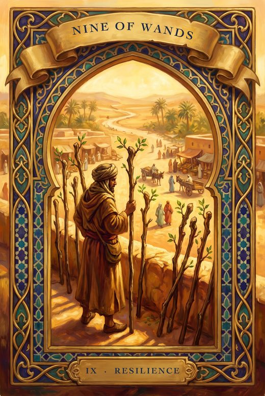 NINE OF WANDS